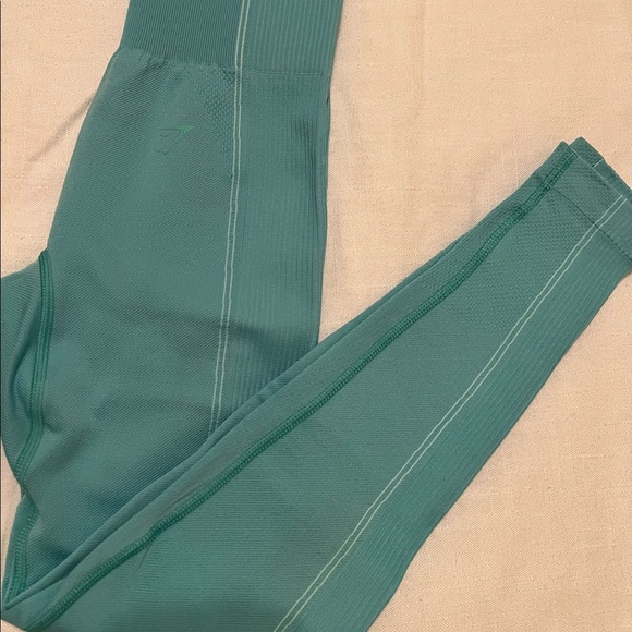 Gymshark Ultra Seamless Leggings (Green) - Picture 1 of 4